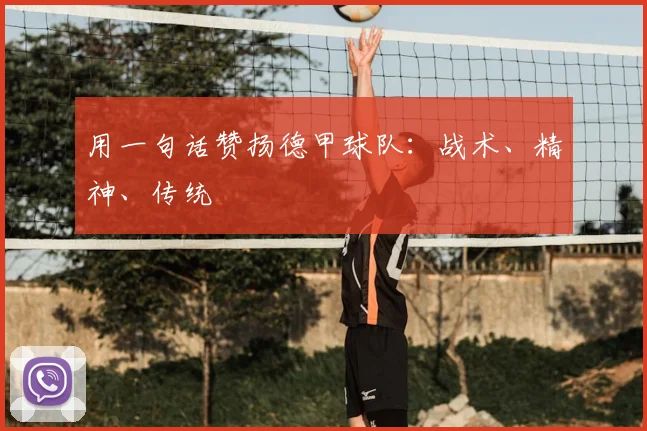 用一句话赞扬德甲球队：战术、精神、传统